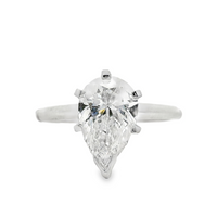14kt White Gold Lab-Grown Pear Diamond Engagement Ring (2.02ct)
