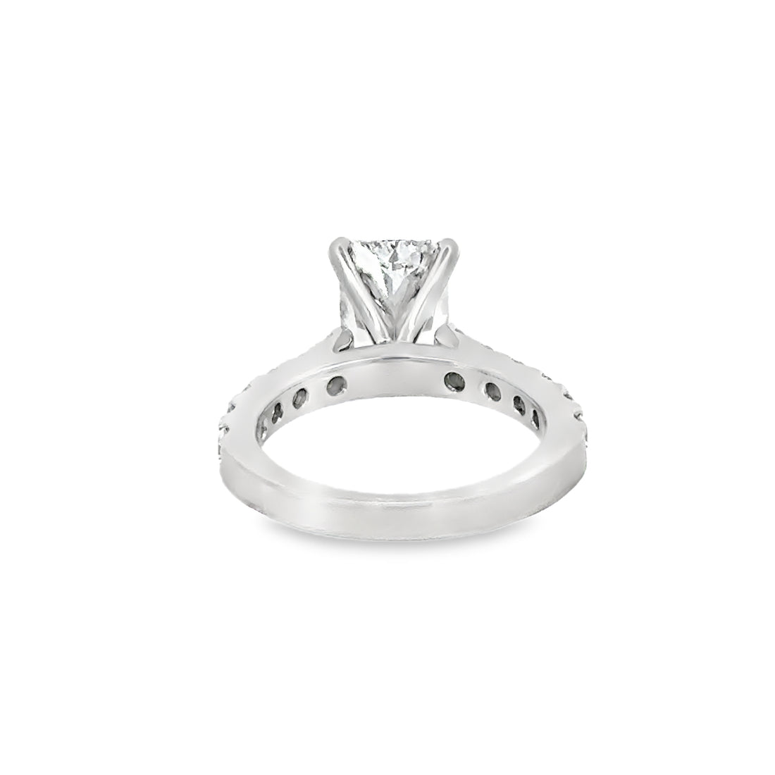 18kt White Gold Lab-Grown Radiant Diamond Engagement Ring (3.29ct)