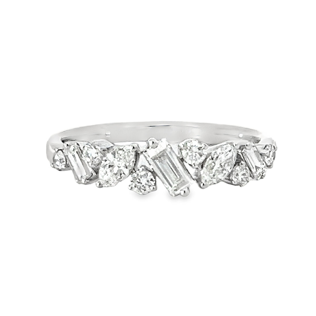 18K White Gold Diamond Wedding Ring (.59ct)