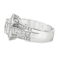 18kt White Gold Natural Princess Diamond Engagement Ring (2.02ct)