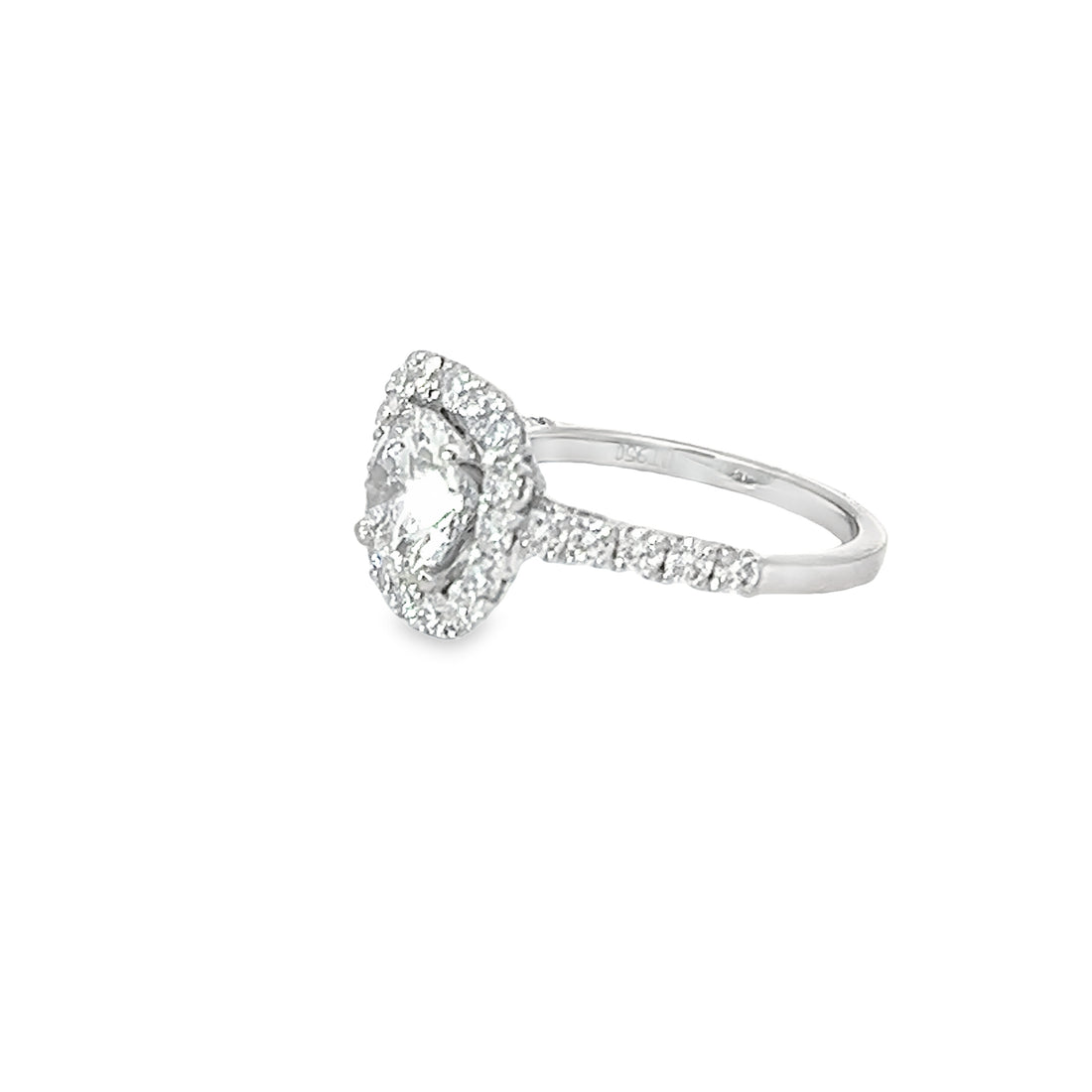 Platinum Gold Lab-Grown Round Diamond Engagement Ring (1.50ct)