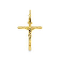 14kt Yellow Gold Italian Made Crucifix Pendant (1.62g)