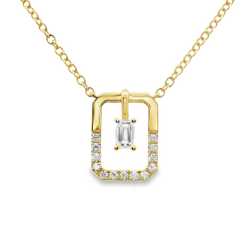 18kt Yellow Gold Natural Diamond Necklace (0.36ct)