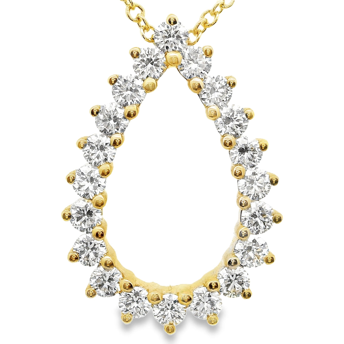 18kt Yellow Gold Natural Diamond Pendant (0.83ct)