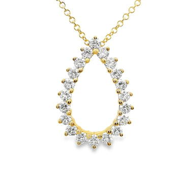 18kt Yellow Gold Natural Diamond Pendant (0.83ct)