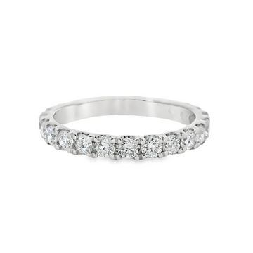 14kt White Gold Lab-Grown Round Diamonds Wedding Ring (.95ct)