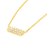 14kt Yellow Gold Natural Diamond Bar Pendant (0.15ct)