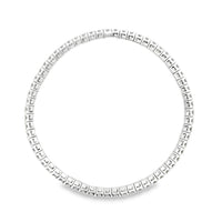 14kt White Gold Natural Diamond Stretch Bracelet (4ct)