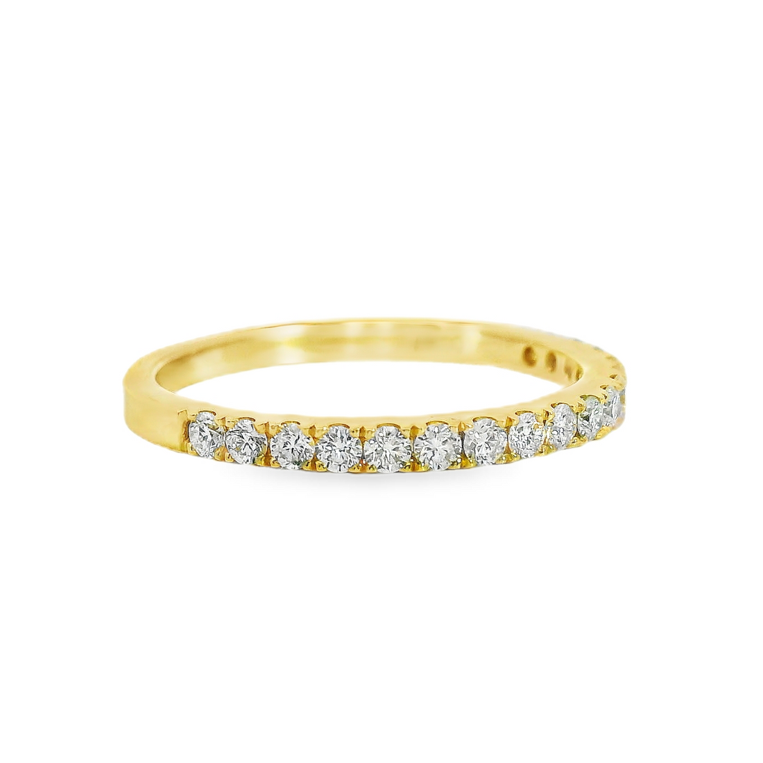 18kt Yellow Gold Natural Round Diamond Wedding Ring (.36ct)