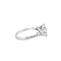 18kt White Gold Natural Pear Diamond Engagement Ring (1.62ct)