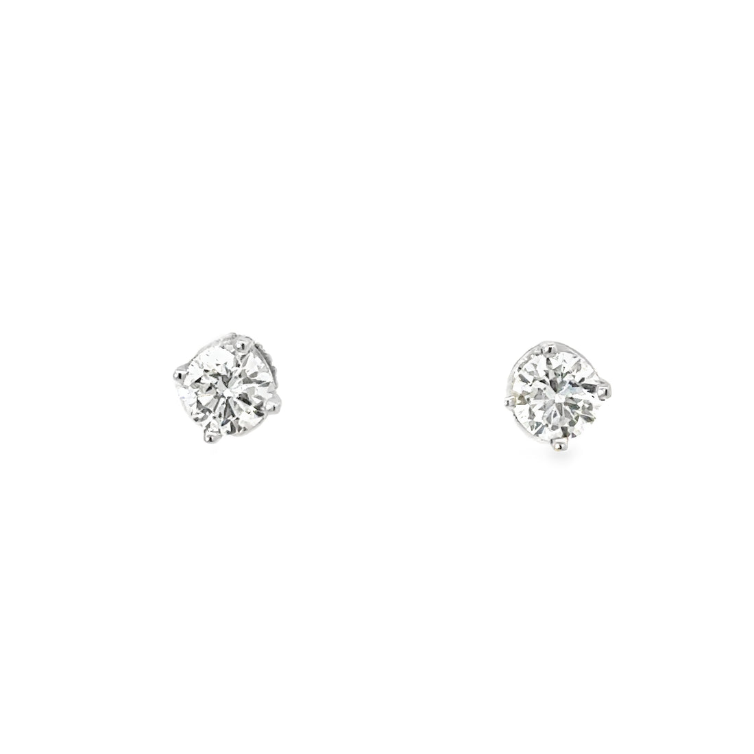 14kt White Gold Lab-Grown Round Diamond Studs (0.64ct)