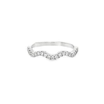 18kt White Gold Natural Diamond Free Form Ring (0.25ct)