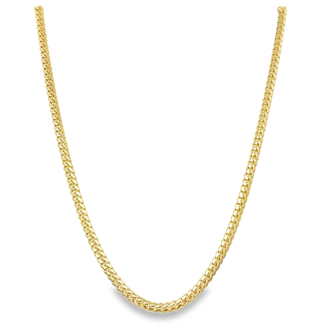 14kt Yellow Gold 3.0mm 24" Cuban Chain (20.3g)