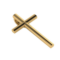 14kt Yellow Gold Plain Cross Pendant (0.40g)