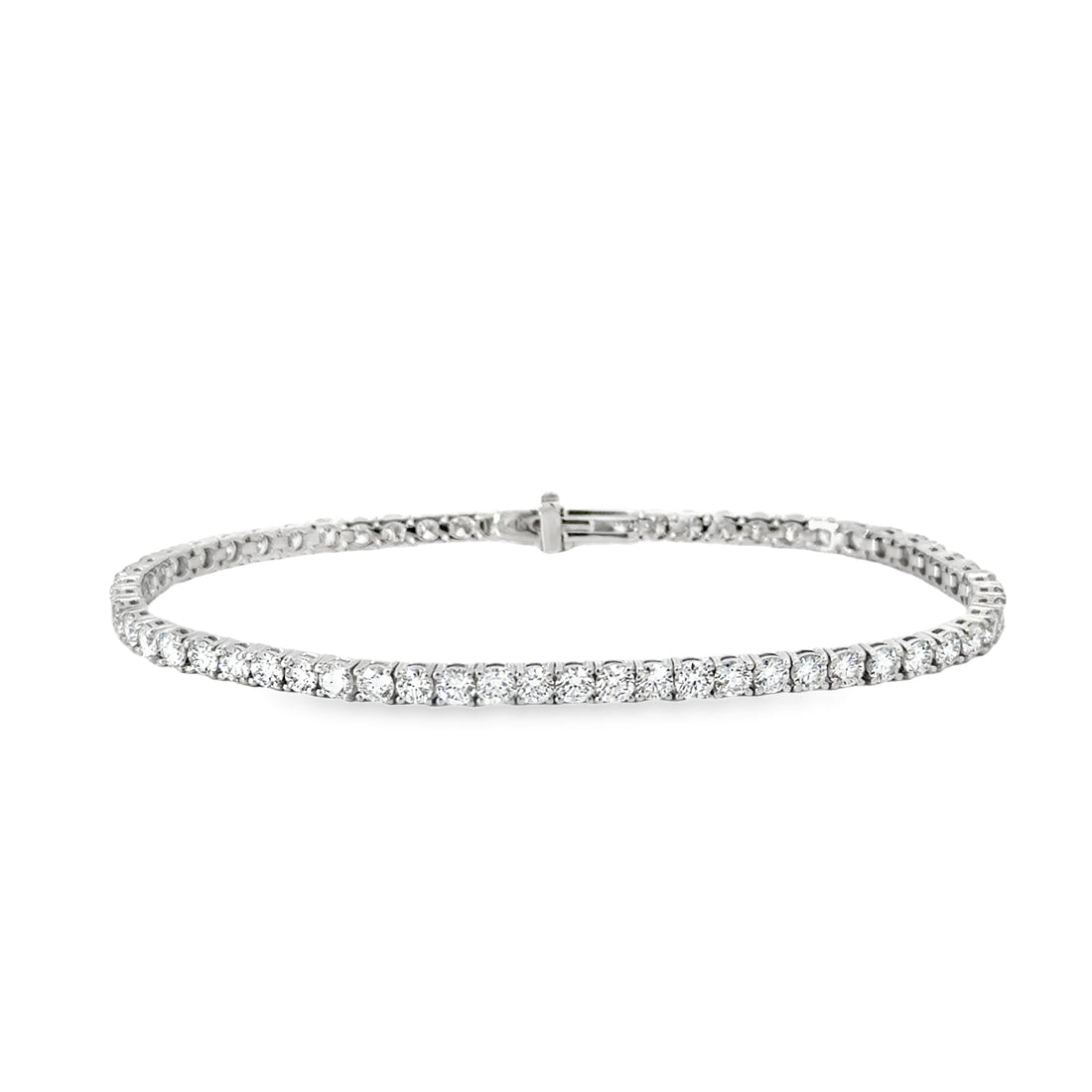 14K White Gold Lab-Grown Diamond Tennis Bracelet (5.03ct)