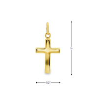 14kt Yellow Gold Italian Made Cross Pendant (.85g)