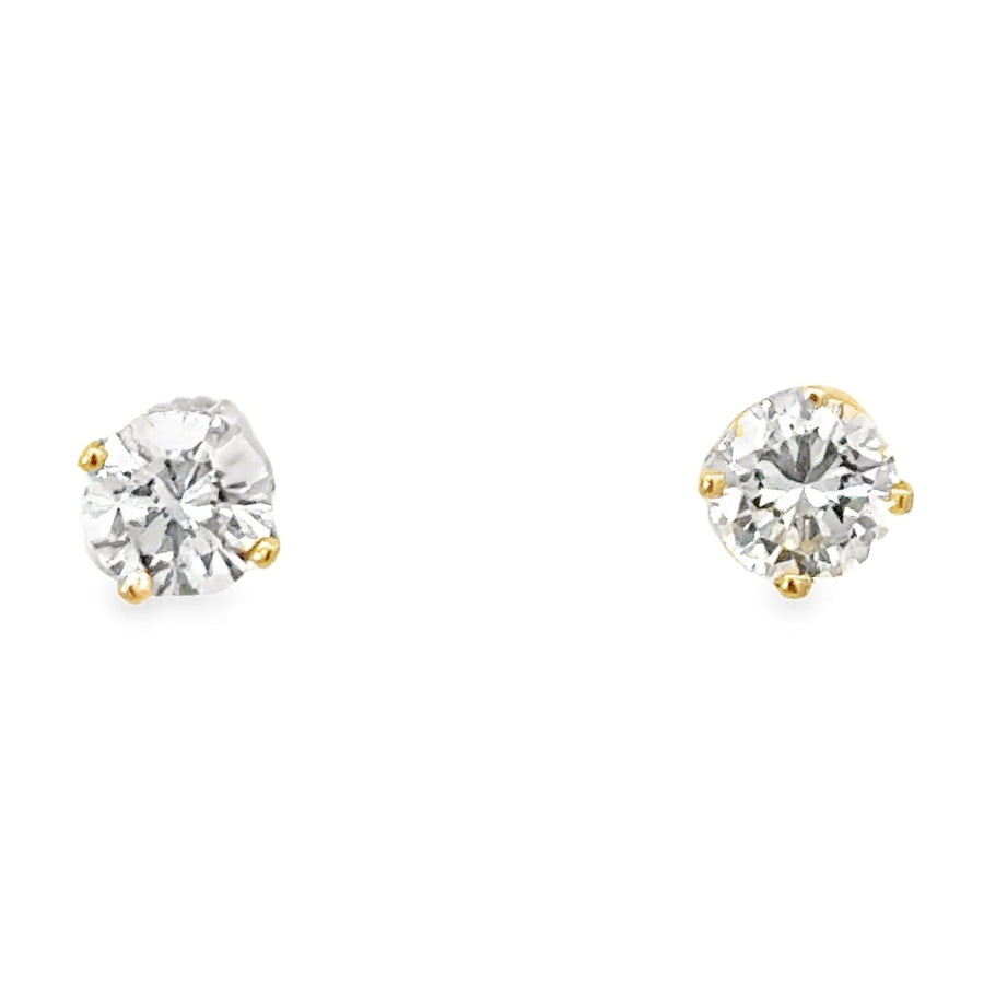 14kt Yellow Gold Lab-Grown Diamond Stud Earrings (.99ct)