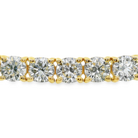 14kt Yewllow Gold 7" Lab-Grown Round Diamond Tennis Bracelet (8.45ct)