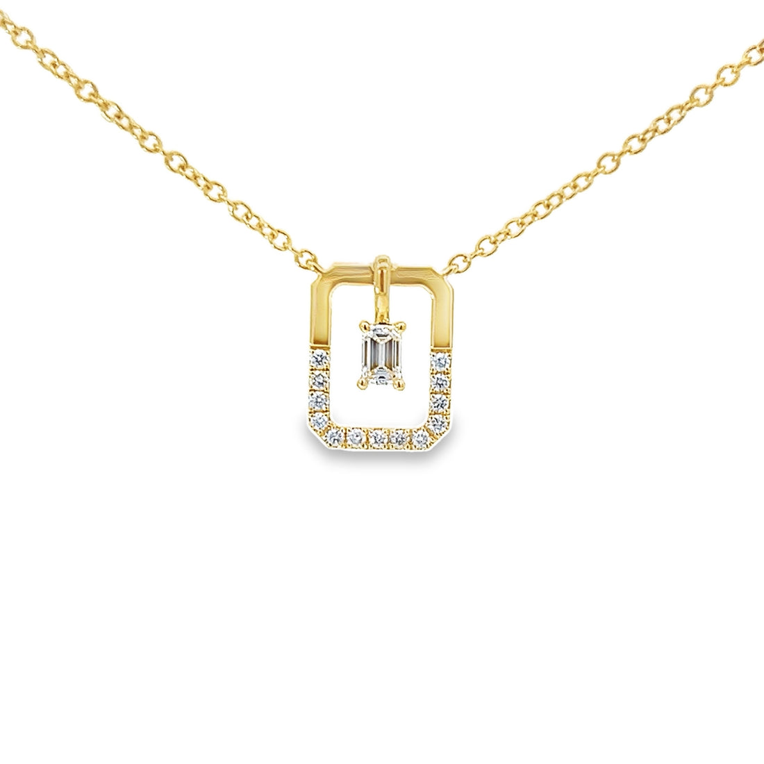 18kt Yellow Gold Natural Diamond Necklace (0.36ct)