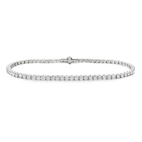 14K White Gold 7" Lab-Grown Diamond Tennis Bracelet (3.09ct)