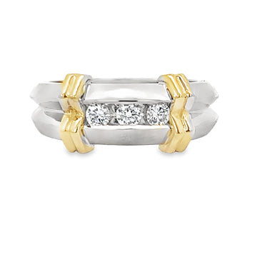 Martin & Martin 14kt Tu-Tone Gold Gent's Lab-Grown Diamonds Ring (0.3ct)