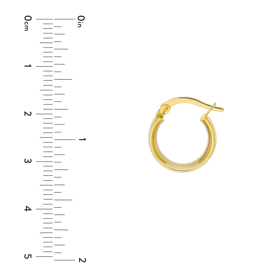 14kt Yellow Gold Medium Hoop Earrings (1.63g)