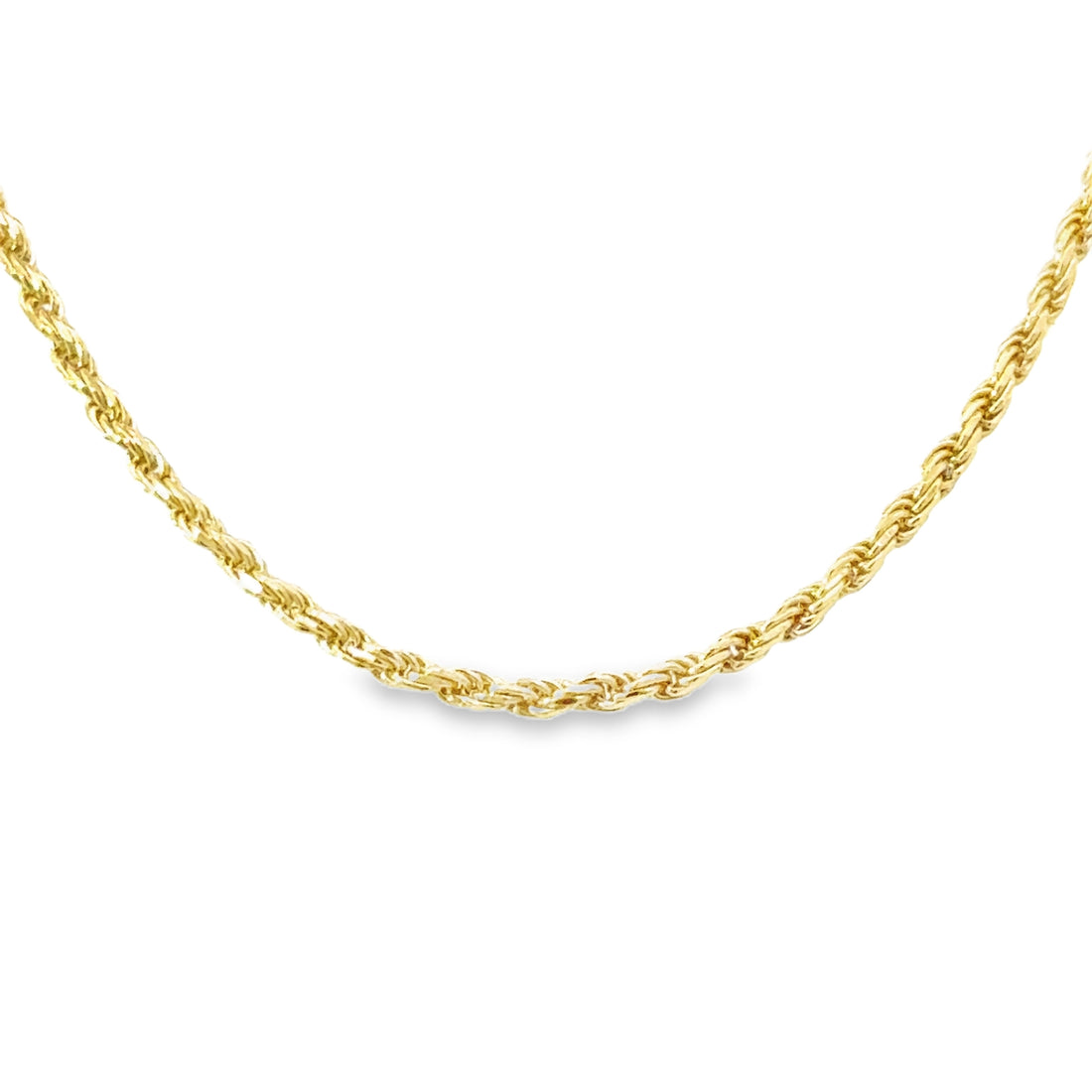 14K Yellow Gold 18" Diamond Cut Rope Chain (4.2g)