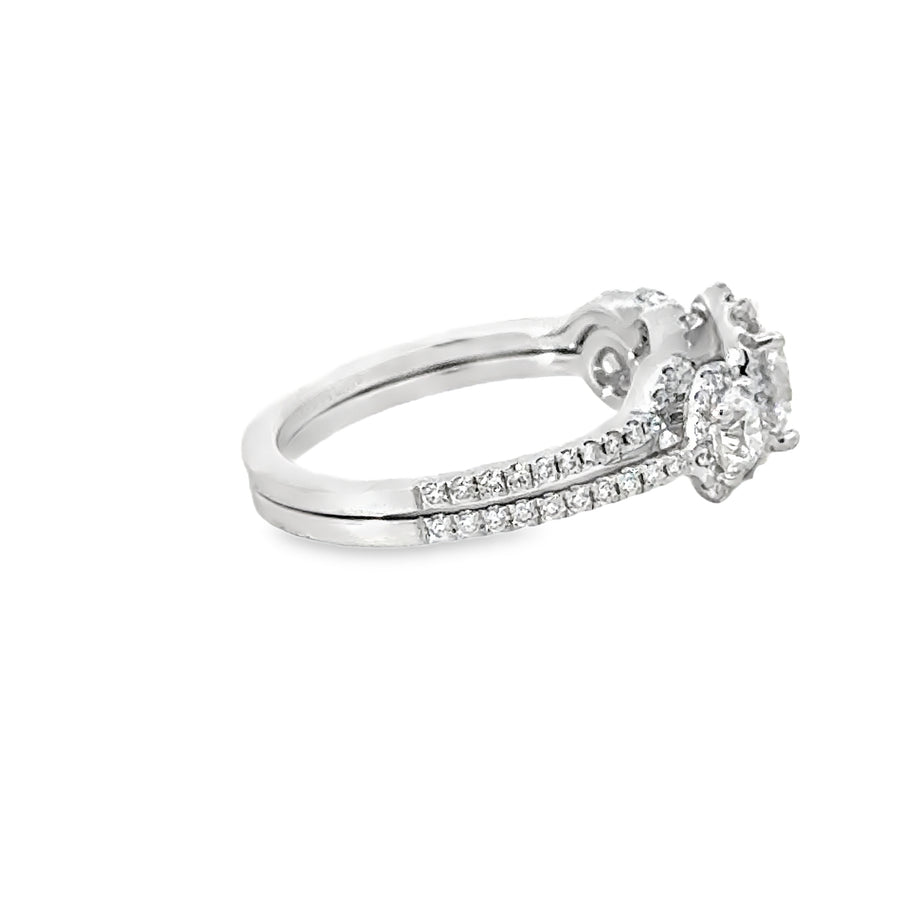 18kt White Gold Lab-Grown Round Diamond Engagement Ring (2.05ct)