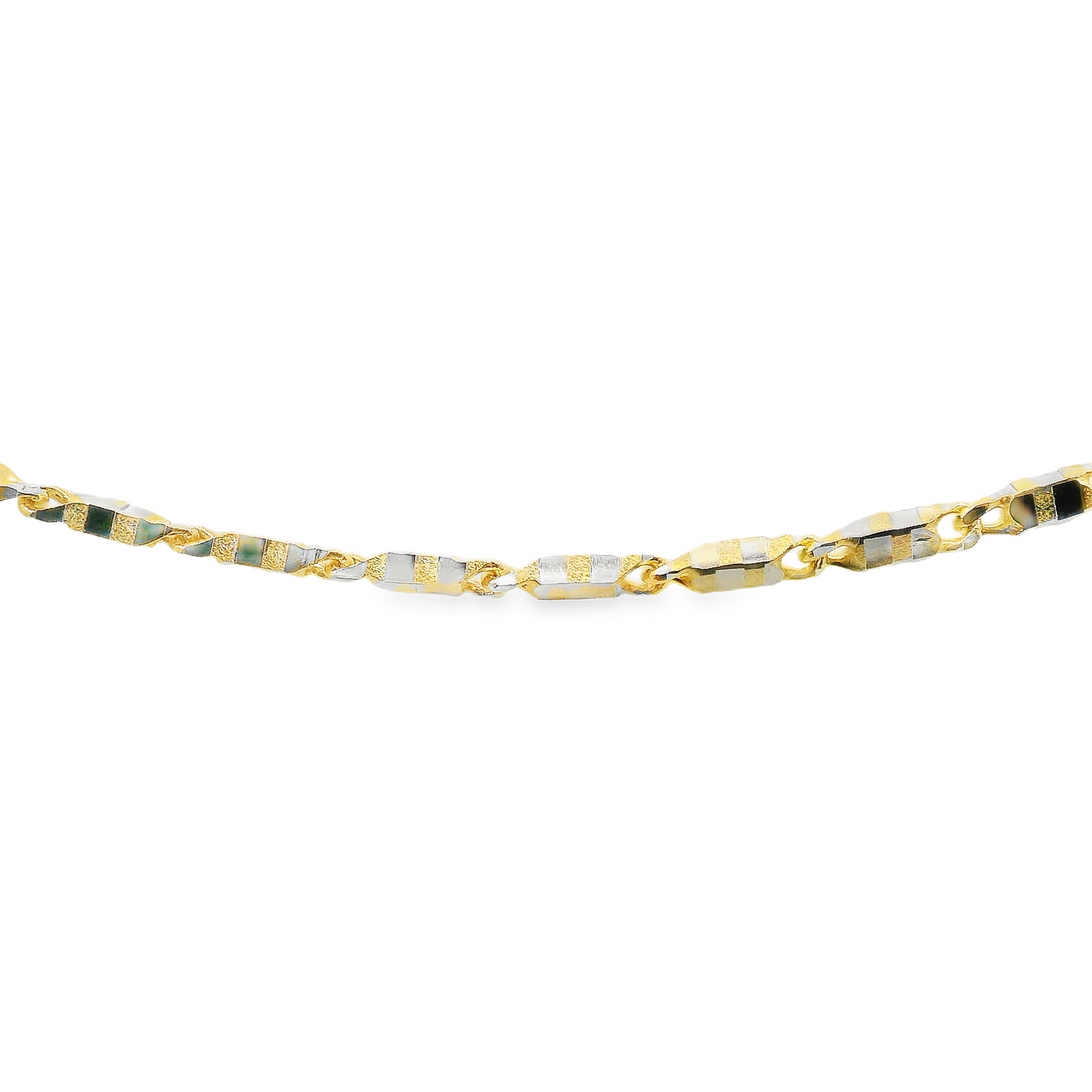 14kt Yellow Gold 7" 1.7mm Fancy Link Bracelet (5.7g)