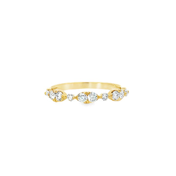 18K Yellow Gold Natural Diamond Wedding Ring (.40ct)