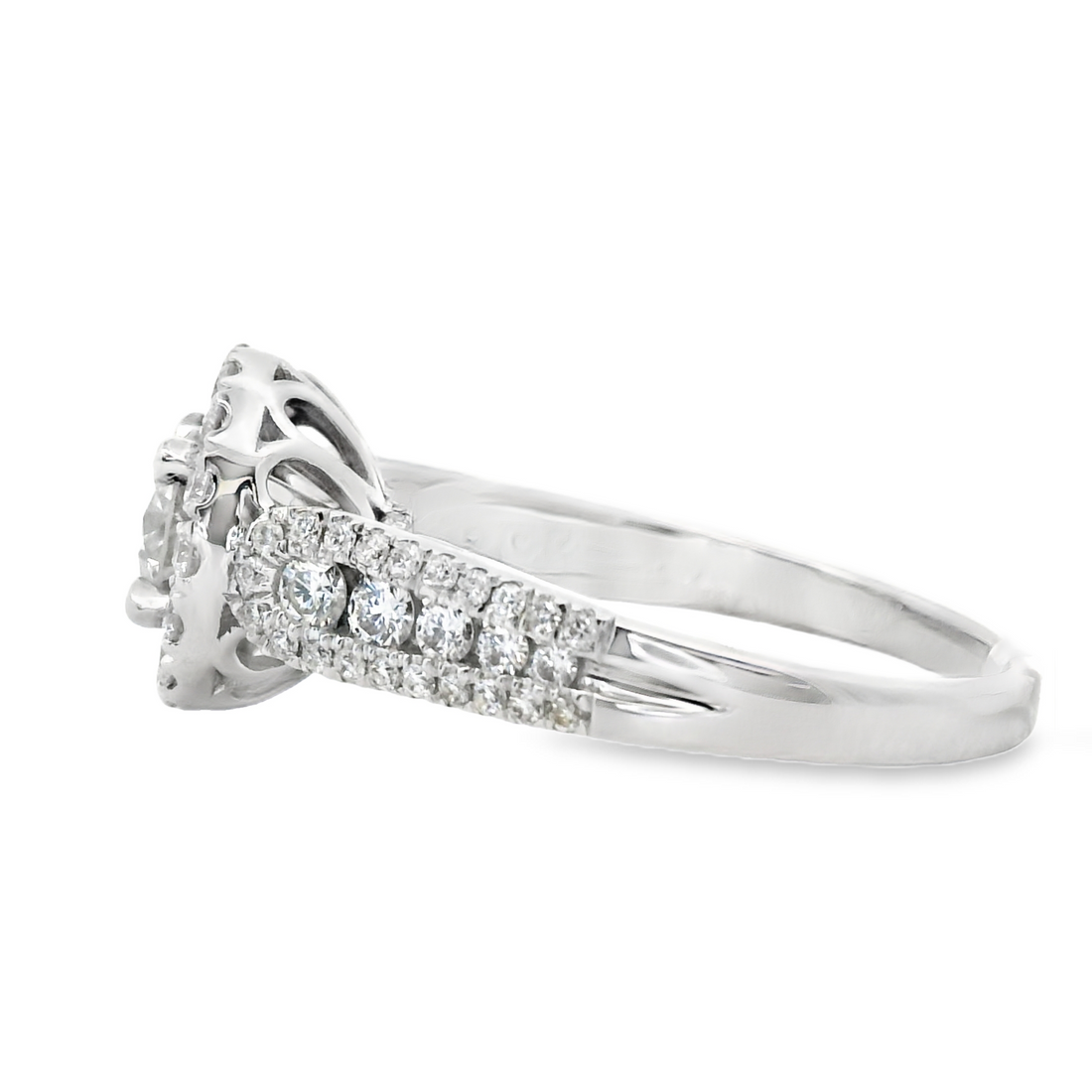 18kt White Gold Round Diamond Engagement Ring (1.25ct)