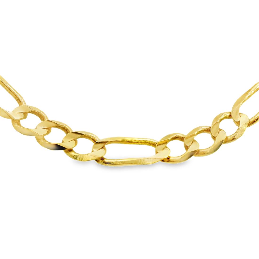 14kt Yellow Gold 7.5" 3.4mm Figaro Bracelet (2.9g)