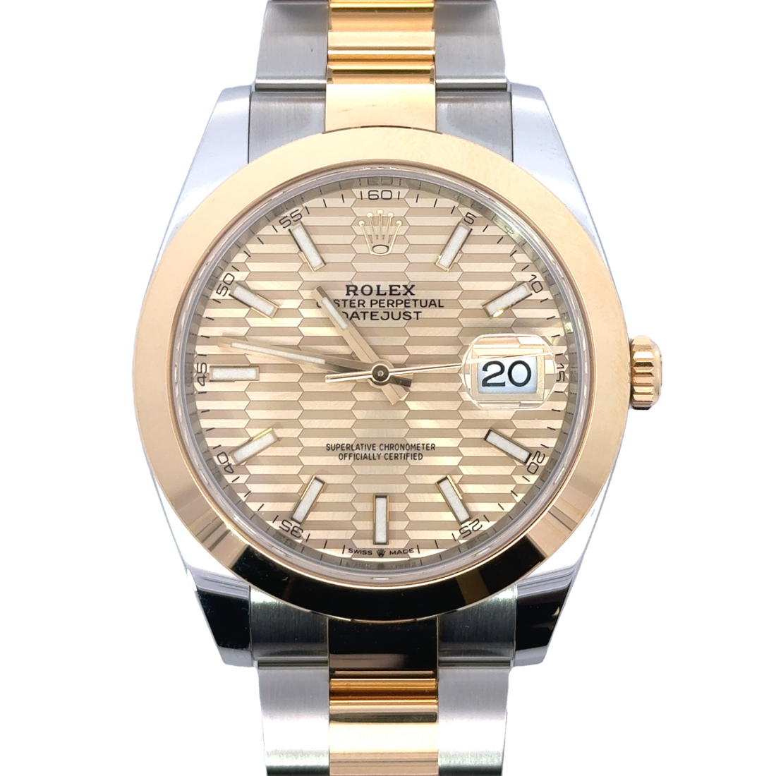 Rolex DateJust Champagne Motif Dial 126303