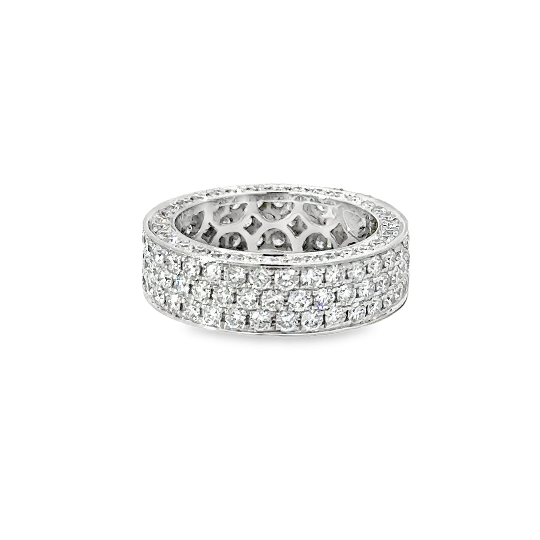 18kt White Gold Diamond Eternity Wedding Ring (3.32ct)