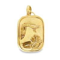 18kt Yellow Gold Italian Made Baptism Medal (2.4g)