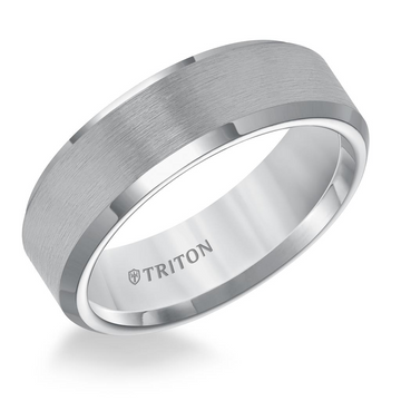Triton Gray Tungsten 7mm Matte Finish Ring