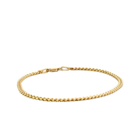 14K Yellow Gold 7" 2.4mm Curb Style Bracelet (3.79g)