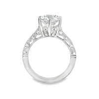 18kt White Gold Lab-Grown Round Diamond Engagement Ring (3.25ct)