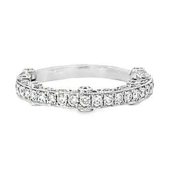 18kt White Gold Diamond Bead Set Ring (0.66ct)