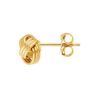 14kt Yellow Gold Love Knot Earrings