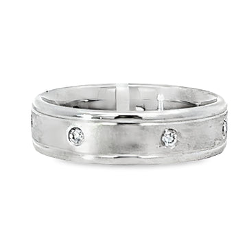 14K White Gold Natural Diamond Estate Ring (.21ct)