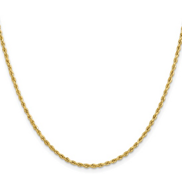 14K Yellow Gold 2mm Diamond Cut 22" Chain (8.3g)