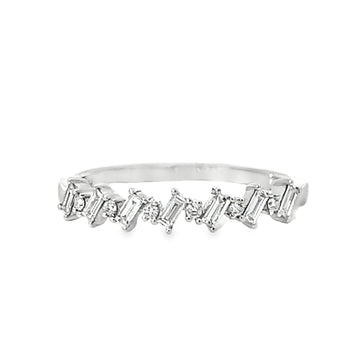 18kt White Gold Diamond Geometric Ring (0.6ct)