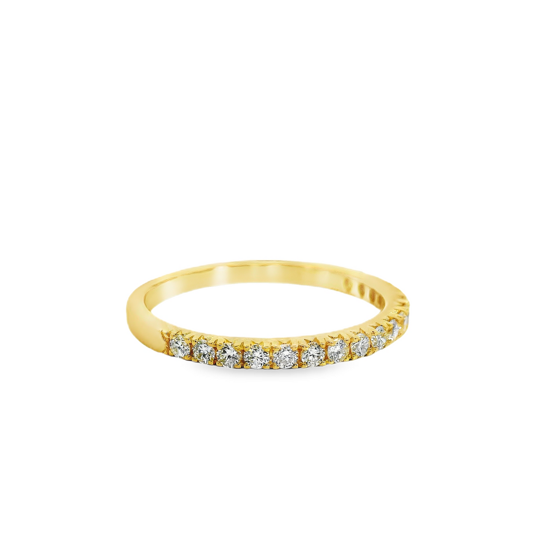 14kt Yellow Gold Natural Round Diamond Wedding Ring (.32ct)