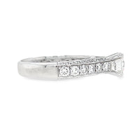 14K White Gold Natural Round Brilliant Diamond Ring (1.01ct)