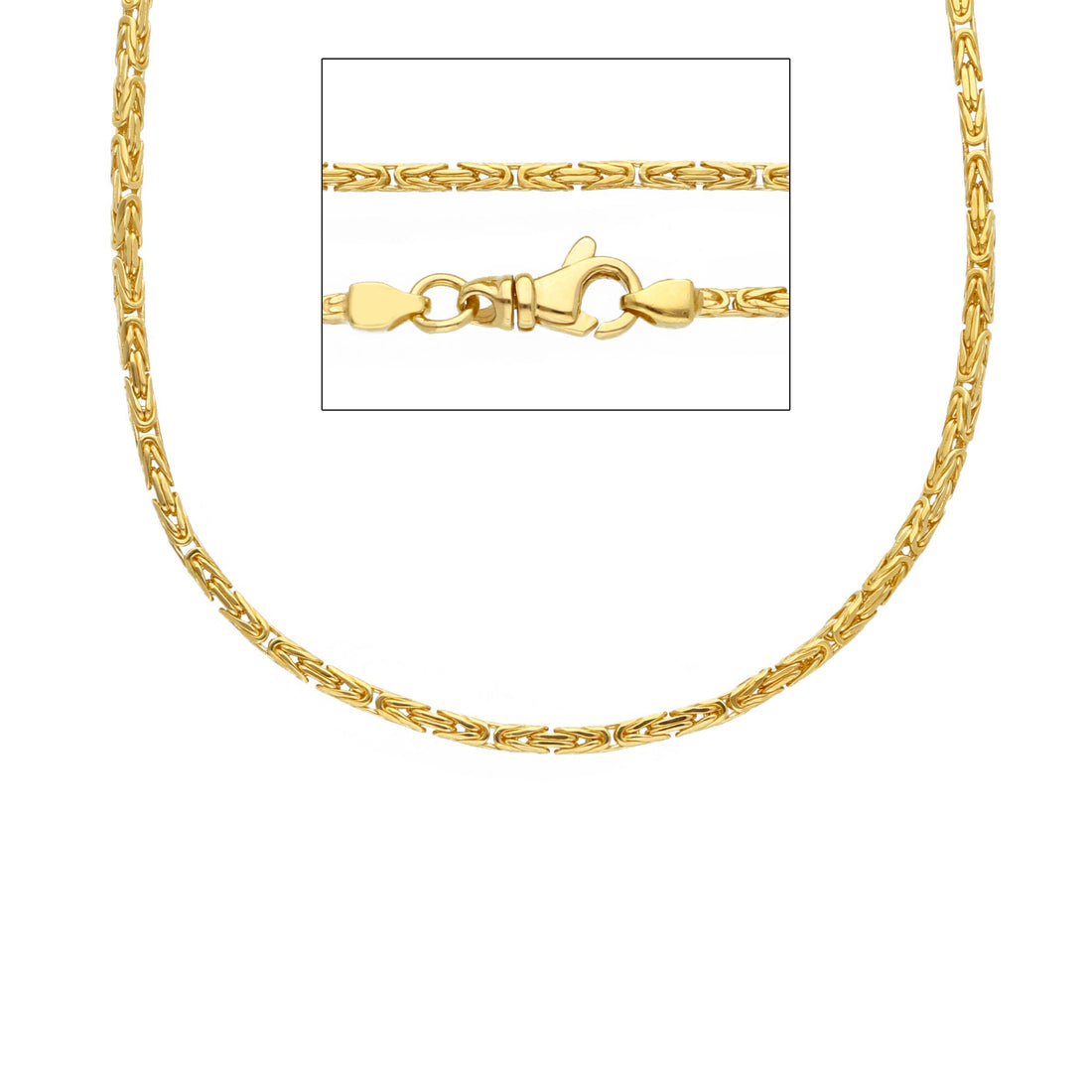 18K Yellow Gold 20" Byzantine Chain (14.09g)