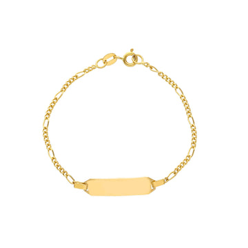 18K Yellow Gold Italian Made Baby Bracelet (2.55g)