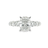 18K White Gold Lab-Grown Diamond Engagement Ring (3.59ct)