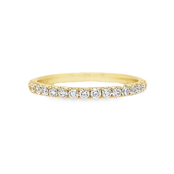 18K Ladies Yellow Gold Diamond Wedding Band (.31ct)