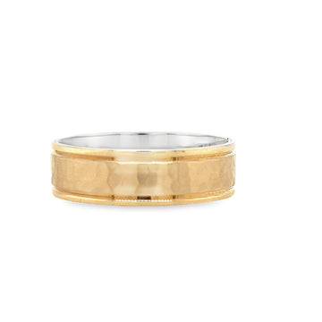 Artcarved 14K White and Yellow Gold 6.5mm Ring